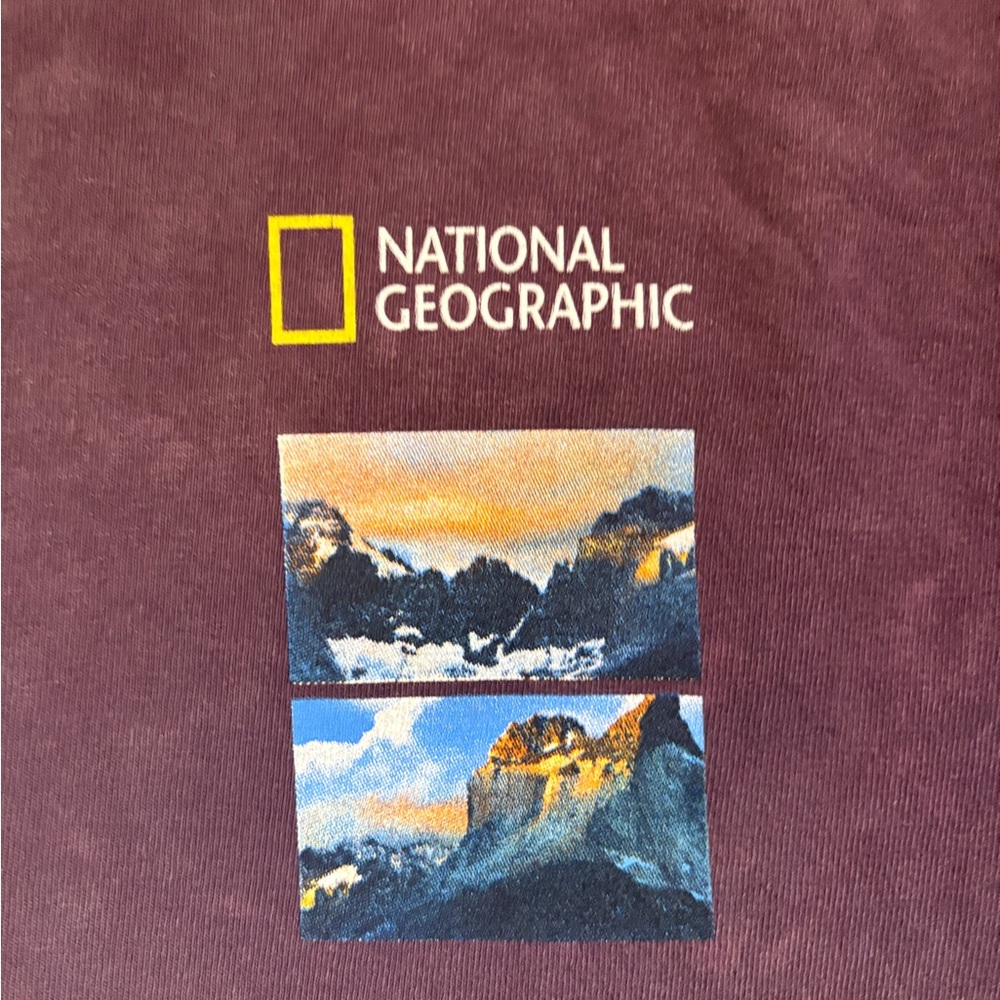 National Geographic Men's Purple Short-Sleeve Nature Graphic Tee - Picture 2 of 5